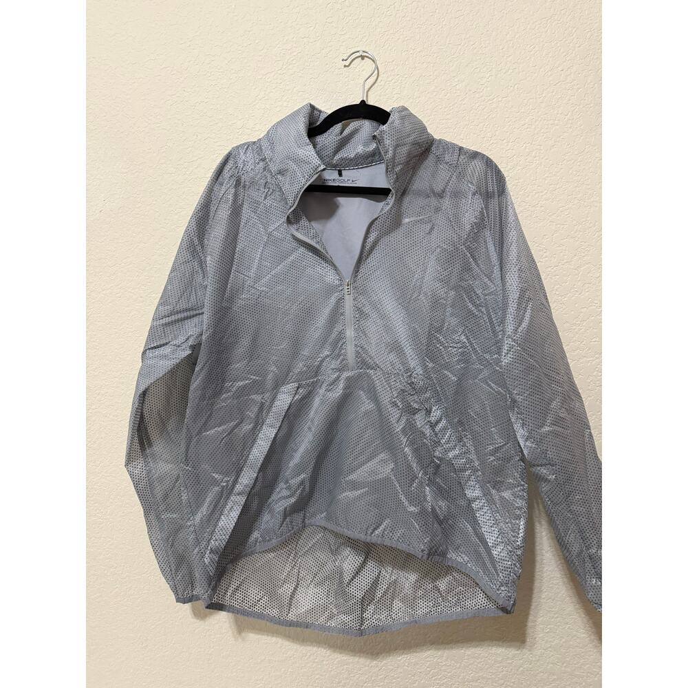 Nike Golf Half-Zip Wind Jacket‎ Men’s XL | Gray Dot Print Windbreaker